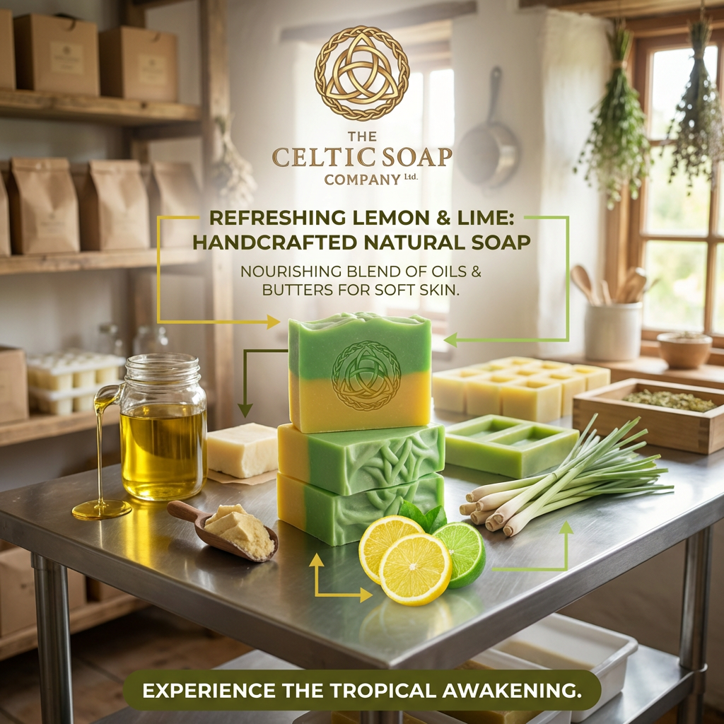 Refreshing Lemon and Lime - a hand crafted natural soap