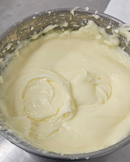 Whipped Organic Tallow body butter 100g amber glass jar.