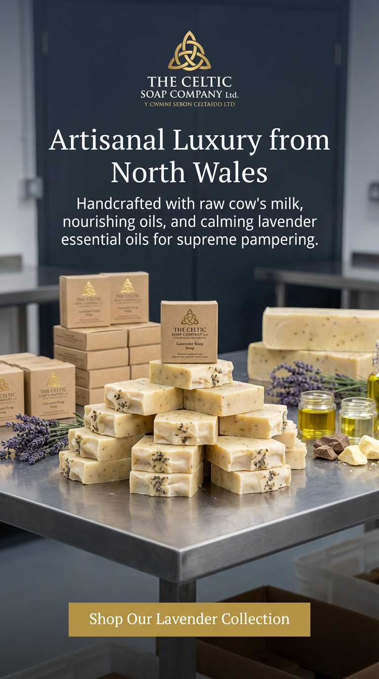 Organic Raw Cow's milk infused with lavender - a scented soap bar