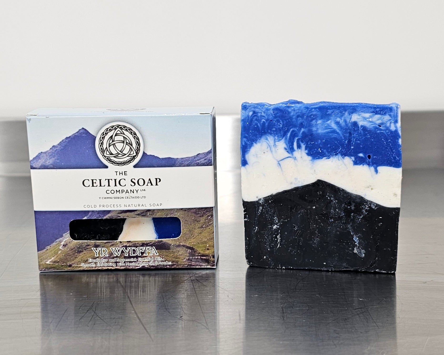 A tribute to Yr Wydffa (Mount Snowdon) - Wales' highest mountain, a cleansing and refreshing natural soap bar - The Celtic Soap Company (Y Cwmni Sebon Celtaidd) Ltd.