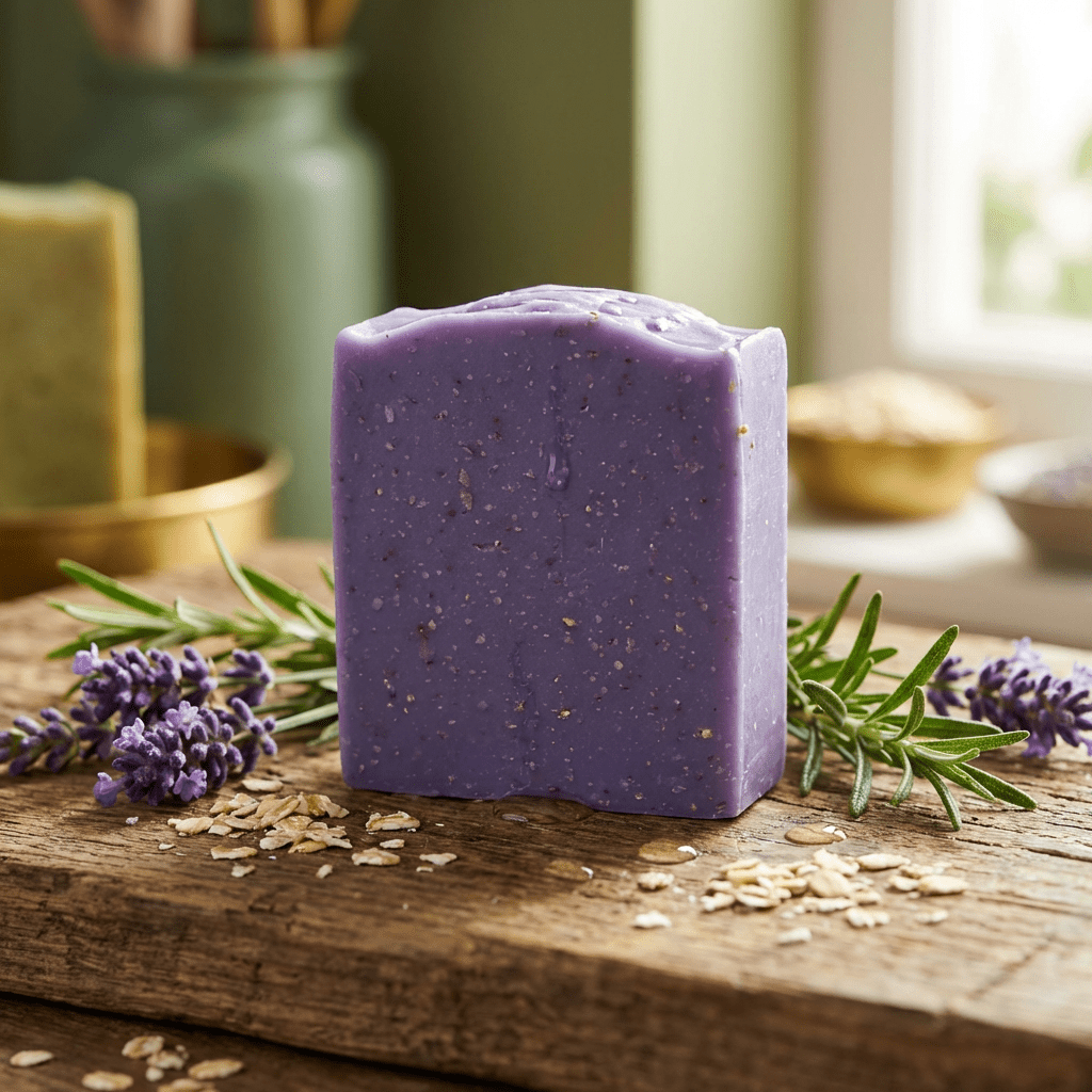 Lavender and Rosemary with colloidal oats, a great exfoliating soap bar - The Celtic Soap Company  Ltd.