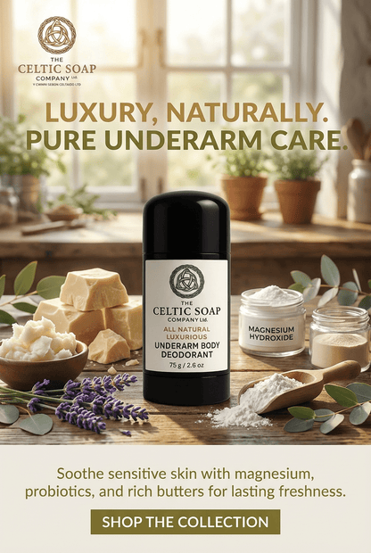 Natural Deodorant for Men – Choice of Scents - The Celtic Soap Company (Y Cwmni Sebon Celtaidd) Ltd.