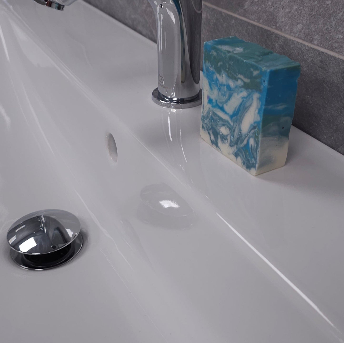 The Menai Strait - a soap bar consisting of ground oyster shell, supplemented with Halen Môn sea salt - The Celtic Soap Company (Y Cwmni Sebon Celtaidd) Ltd.