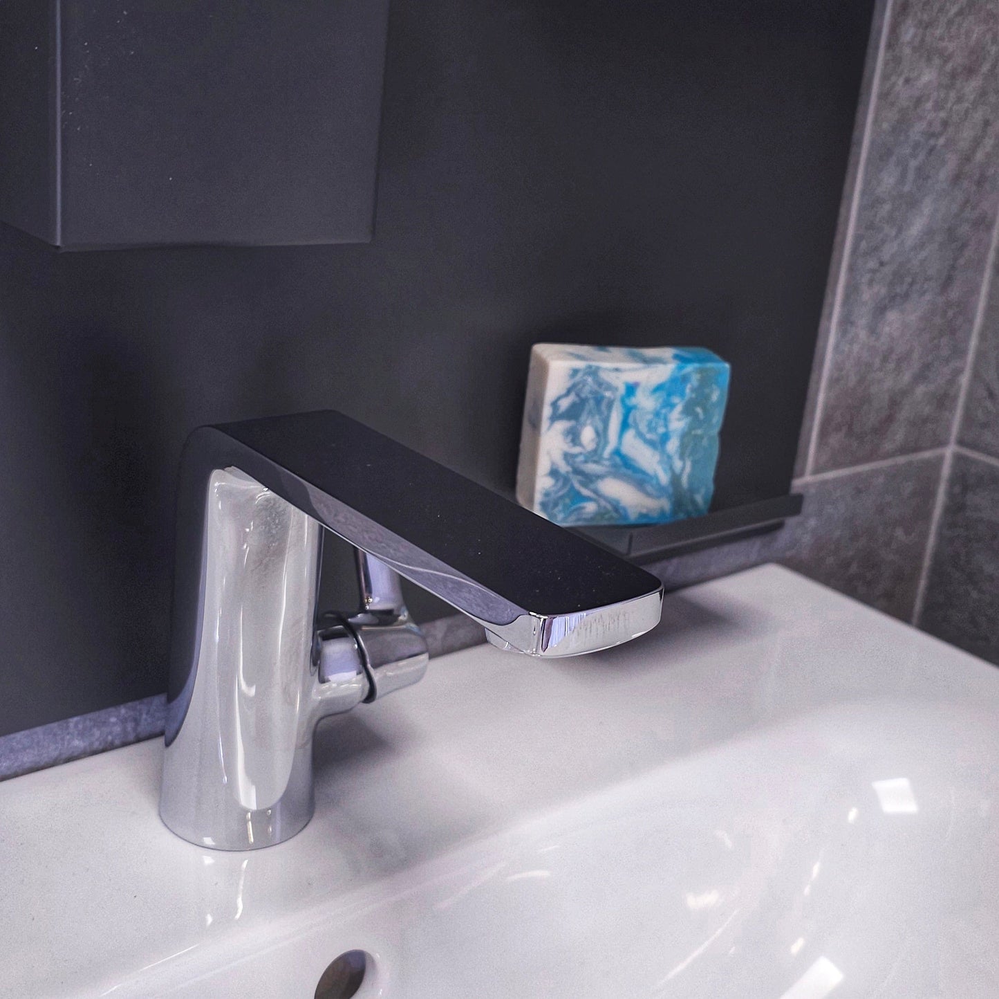 The Menai Strait - a soap bar consisting of ground oyster shell, supplemented with Halen Môn sea salt - The Celtic Soap Company (Y Cwmni Sebon Celtaidd) Ltd.